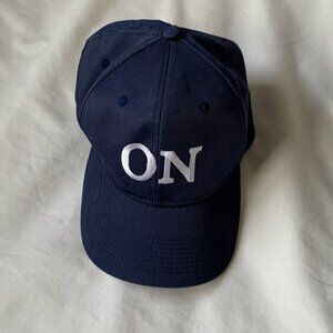 On In baseball cap